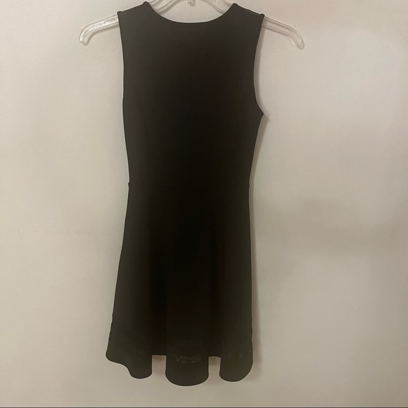LULU’S Sheer Determination Black Mesh Skater Dress - Picture 15 of 16